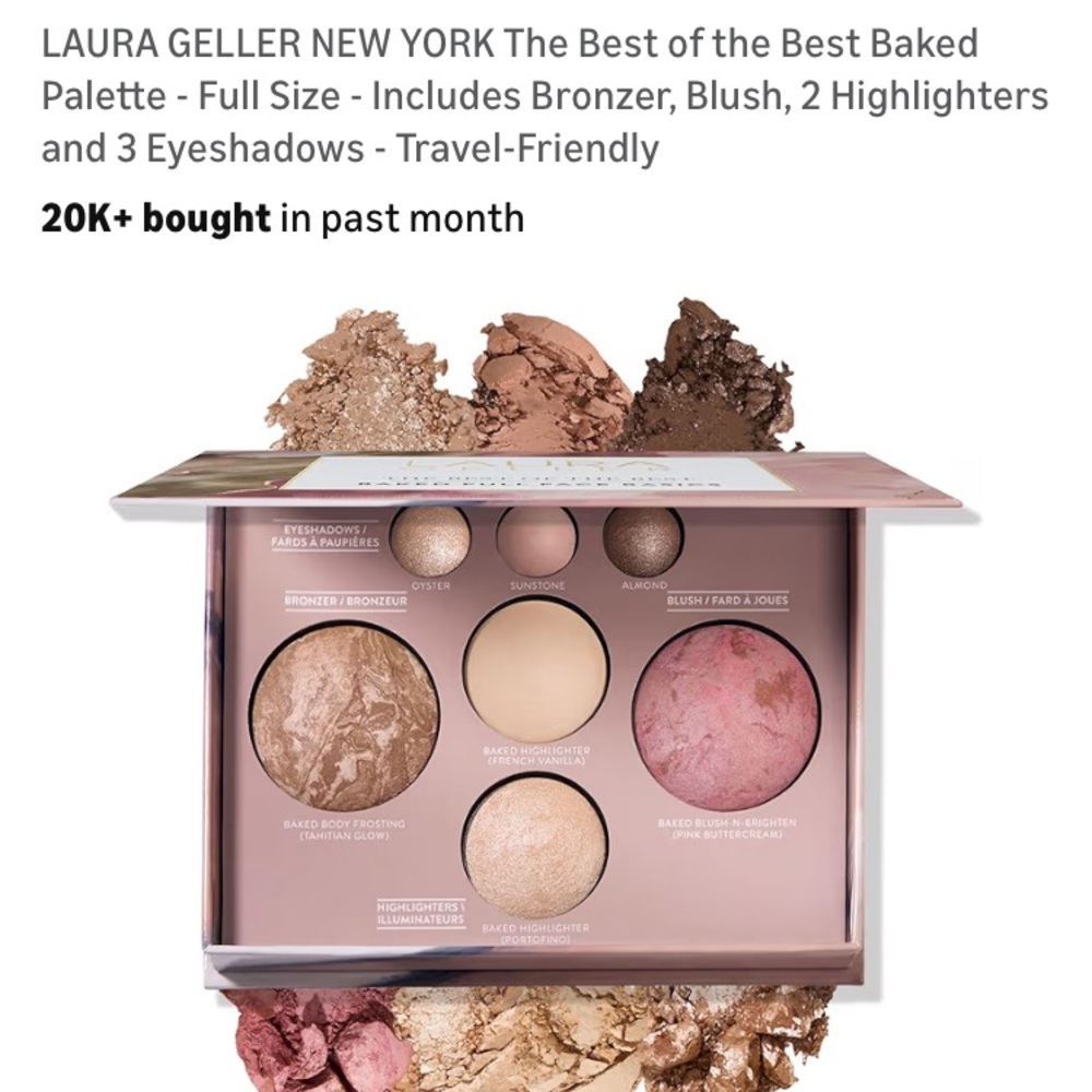 Laura Geller Baked Palette - Bronze, Pink, Cream
